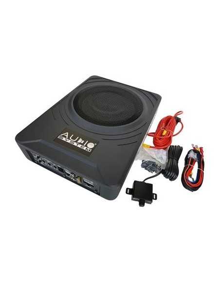 SISTEMA DE ÁUDIO SUBWOOFER ATIVO DE 8" SOB O ASSENTO OU ATRÁS DO ASSENTO 250/200WATT RMS 2 OHM