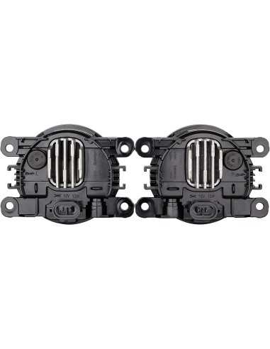 Juego de faros antiniebla LED negros y ahumados Smart Fortwo ForFour 453