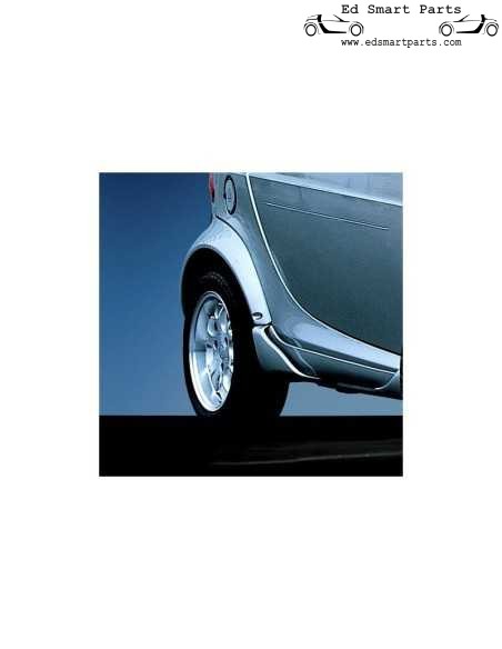 Conjunto de abas laterais traseiras Smart ForTwo Coupe 450 Brabus para a esquerda e direita