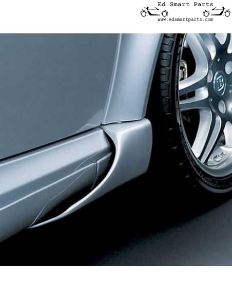 Ensemble de volets latéraux avant Brabus Smart ForTwo Coupé 450 pour gauche et droite