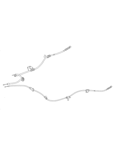 OEM parking hand brake cable suitable for smart forfour 454 models