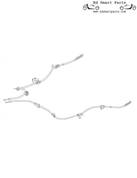 Câble de frein à main de stationnement OEM adapté aux modèles Smart Forfour 454
