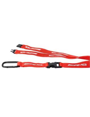 Mercedes-Benz AMG Racing Lanyard Rood AMG Logo Wit