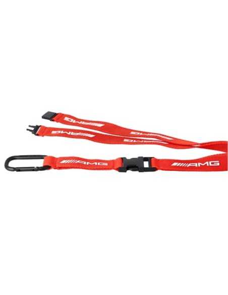 Mercedes-Benz AMG Racing Lanyard Red AMG Logo White Mercedes-Benz AMG Racing Lanyard Red AMG Logo White