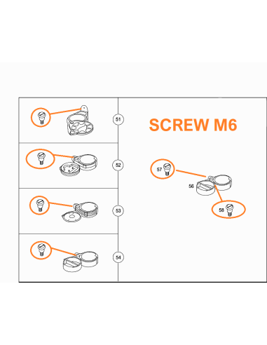 Vite M6 per montaggio accessori smart fortwo 450
