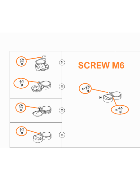 Vis M6 pour fixation accessoires smart fortwo 450 Vis M6 pour fixation accessoires smart fortwo 450