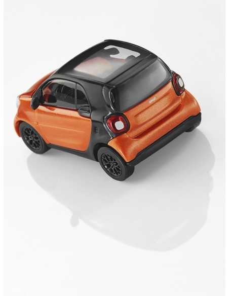 smart fortwo coupe 453, passionsschwarz / lavaorange 1/87