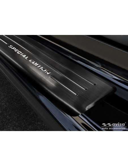 Schwarze Edelstahl-Einstiegsleisten passend für Smart ForFour 453 inkl. EQ 'Special Edition' - 4-teilig