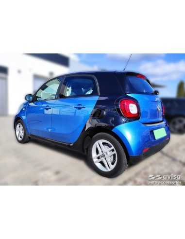 Zwarte RVS Dorpelbeschermers geschikt voor Smart ForFour 453 incl. EQ 'Special Edition' - 4-delig