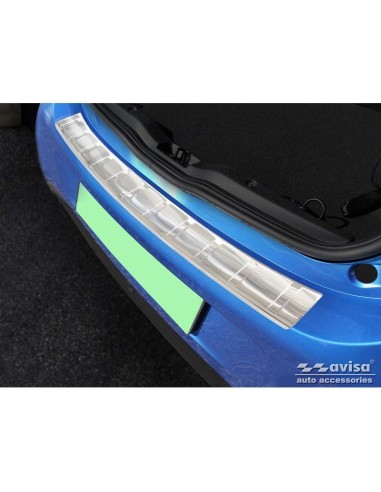 Protecteur de pare-chocs arrière en acier inoxydable adapté aux smart forfour 453 y compris EQ 'Ribs'