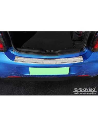 Stainless Steel Rear bumper protector suitable for Smart ForFour 453 incl. EQ 'Ribs'