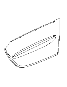 Panneau de porte Smart Fortwo 450 Cabrio VERT CITRON