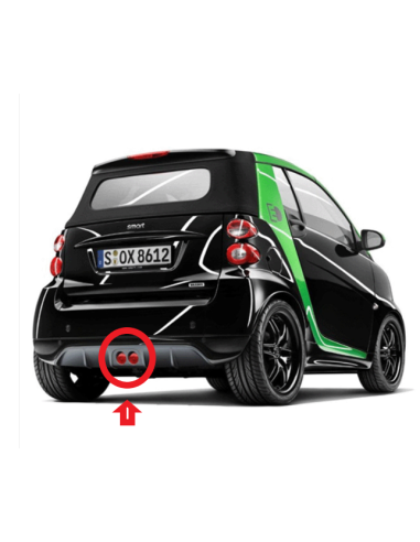 Unidad reflectora Brabus Twin para Smart ForTwo 451