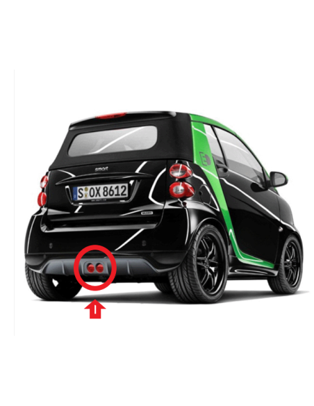 Smart ForTwo 451 Brabus Twin reflectorunit