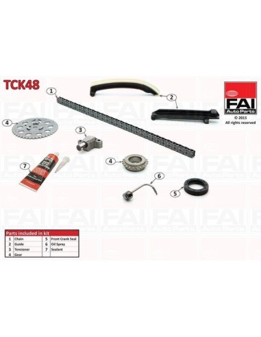 Kit catena di distribuzione FAI AutoParts TCK48