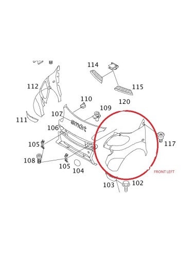 Smart ForTwo 450 cabrio Fender Wing unpainted Front or Rear Left or Right