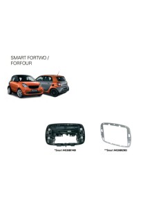 Installationkit for Pioneer SPH-EVO62DAB-SMAB/W Smart Forfour (W453) / Fortwo (C453/A453)