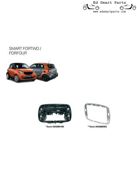 Installationkit for Pioneer SPH-EVO62DAB-SMAB/W Smart Forfour (W453) / Fortwo (C453/A453)