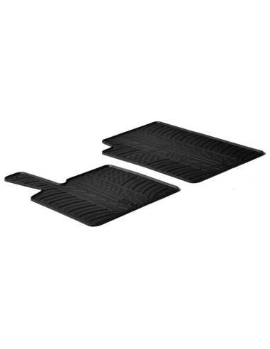 Juego de alfombrillas de goma aptas para Smart ForTwo 451 2006-2014 (solo para volante a la izquierda)