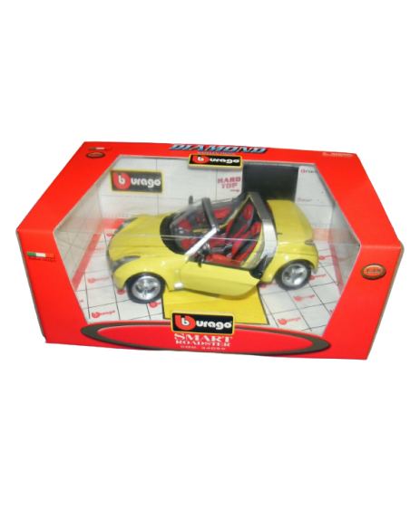Smart Roadster Yellow Cabrio 1/18 Bburago