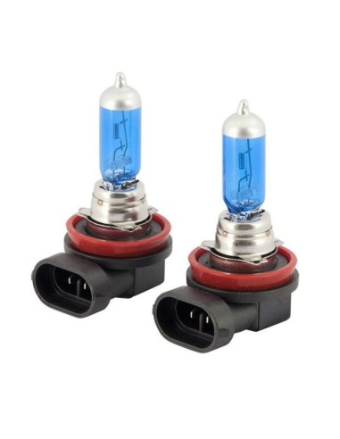 SuperWhite Blue H11 55W/12V/4800K Halogen Bulbs, set of 2 pieces (E4)