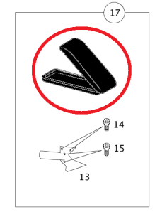 Bracciolo superiore Smart Roadster