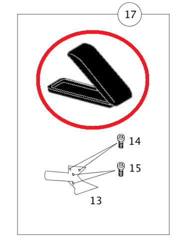 Bracciolo superiore Smart Roadster