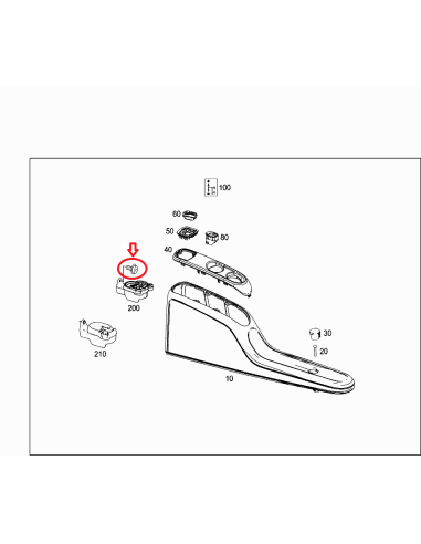 Hexalobular bolt M6 interior smart fortwo 451