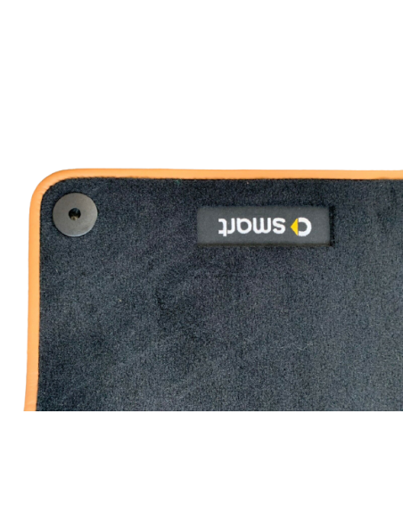 SMART FORTWO 451 BRABUS LIMITED ONE tapetes de veludo de luxo, conjunto de 2 OEM