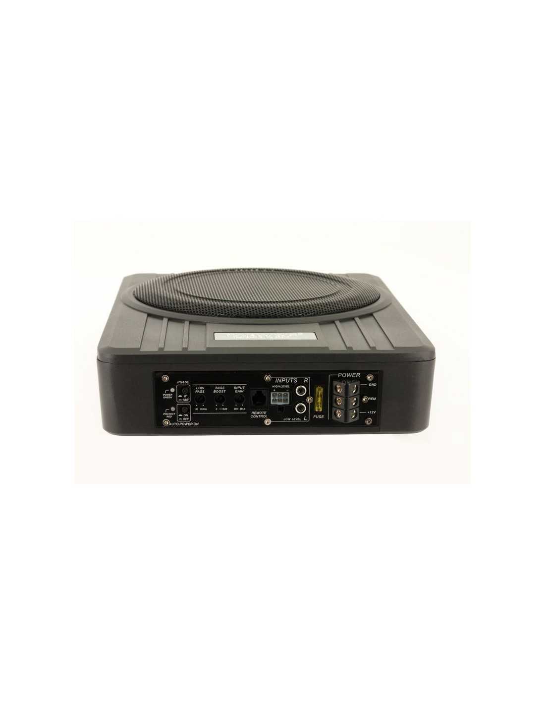 SDN 10 inch 'UnderSeat'Subwooferbox active flat 600 Real Watt