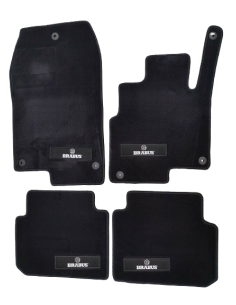 Tapis de sol Brabus RHD - Velours Smart Forfour 454