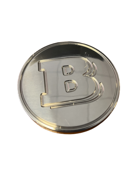 Cache-moyeu de roue Smart Brabus en métal poli d'origine pour fortwo 450 et 451 roadster 452