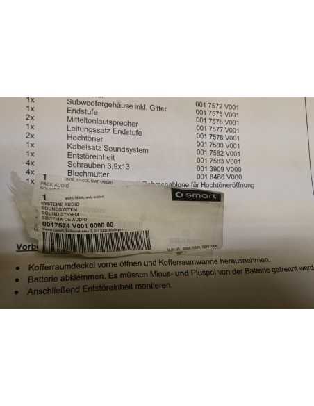 Original Smart Roadster Brabus Soundsystem, extrem seltenes Sammlerstück Original Smart Roadster Brabus Soundsystem, extrem seltenes Sammlerstück