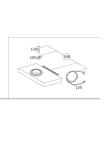 Caisson de basses OEM SMART FORTWO 450 BRABUS Q0019243V001000000