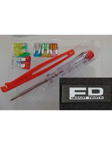 Kit de fusibles - divers fusibles assortis comprenant un détecteur de tension + un extracteur de fusible